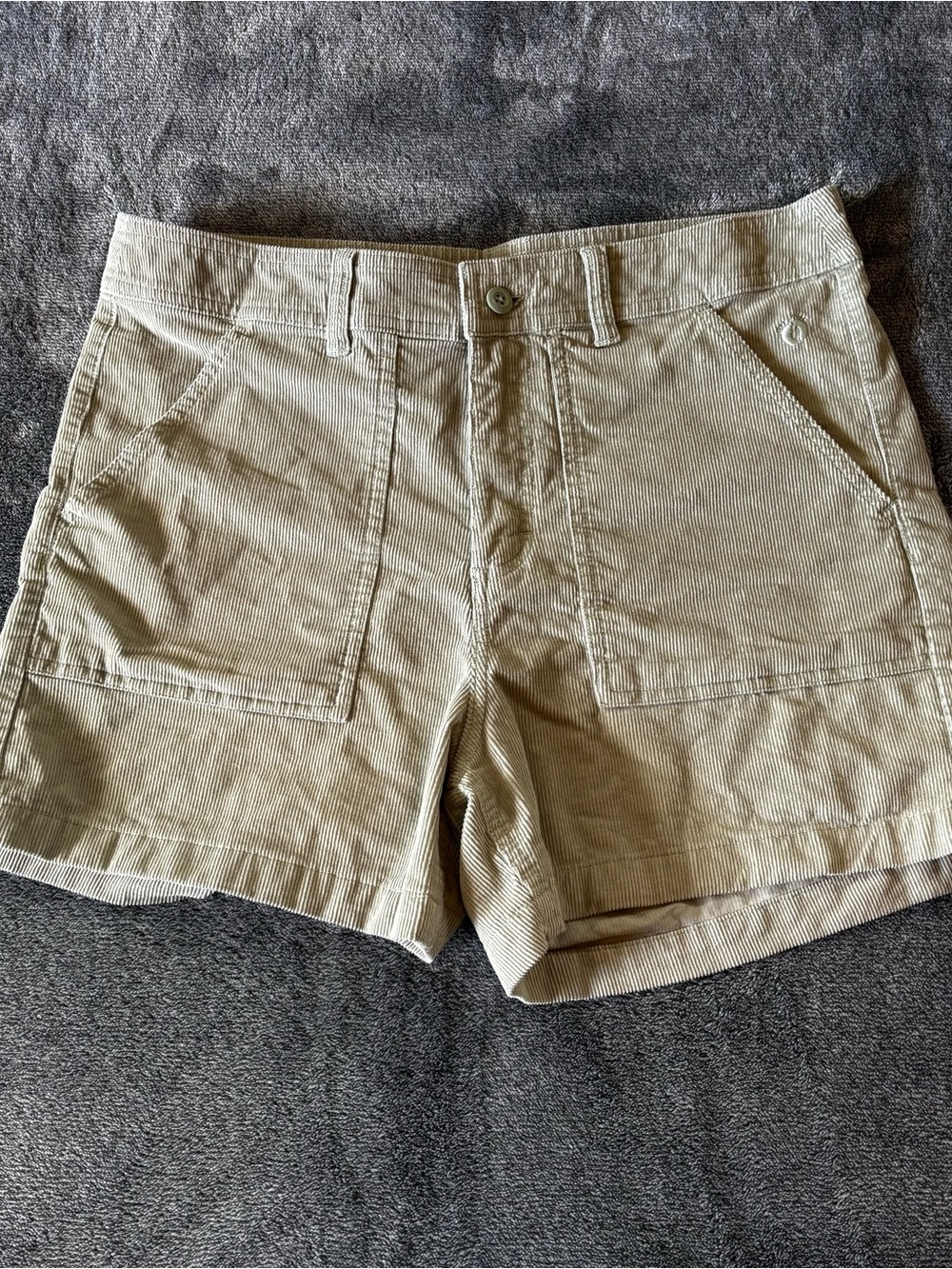 Hang Ten Sage Green Corduroy Utility Shorts Women's Size 10